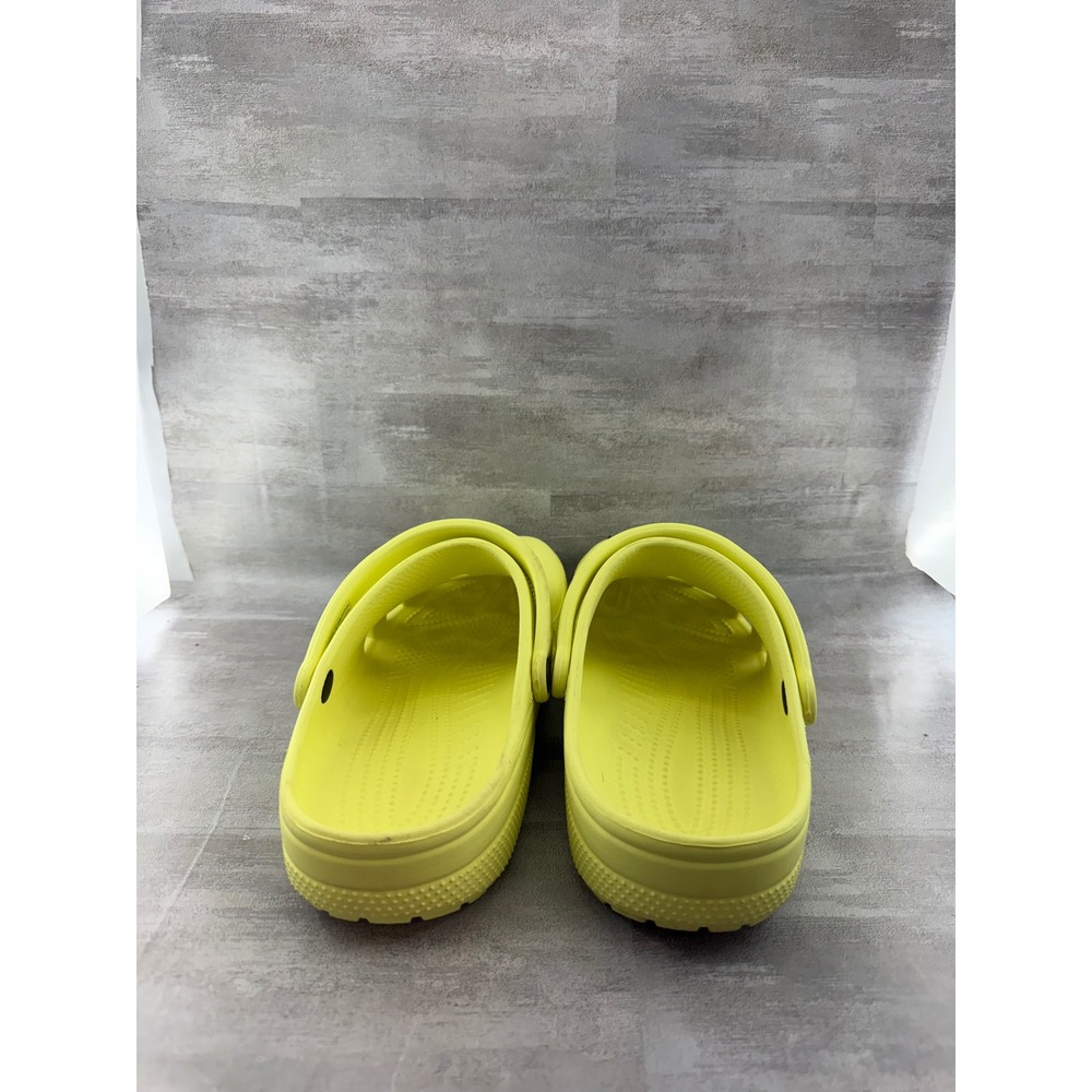 Crocs Classic Clog Men Size 13 Yellow Slip On Water Friendly Comfort Sandals - Picture 5 of 11